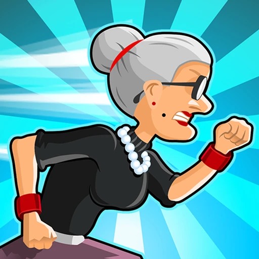 تحميل لعبة Angry Gran Run مهكرة 2025 للأندرويد APK مجاناً